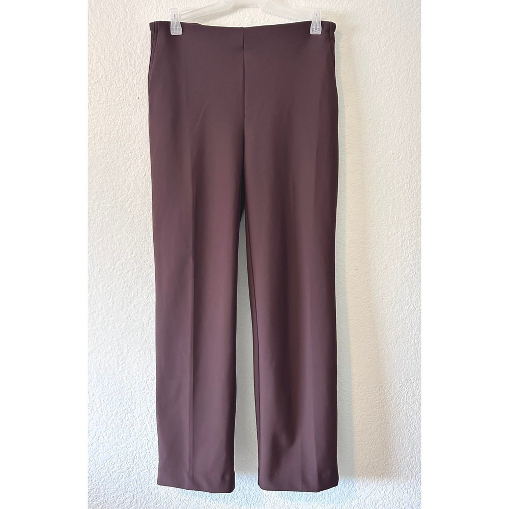 Christian Siriano New York Chic Brown Minimalist Dress Pants SZ 2 Professional